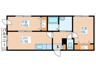 maison de 桜【3階】の間取り