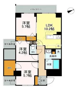 LASA大崎V【2階】の間取り