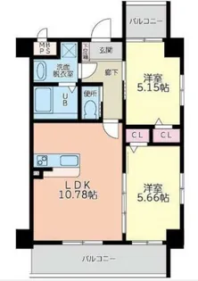 JET BLD GALLERIA【2階】の間取り