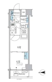プライマル門前仲町【2階】の間取り
