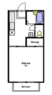 TIMEハイツ【2階】の間取り