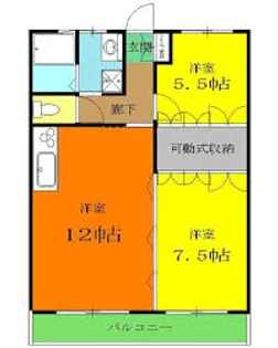 ロビンソンハイツB【2階】の間取り