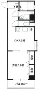 桜坂第2ハイツ【5階】の間取り