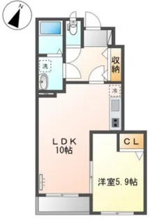 メビウス 103【1階】の間取り
