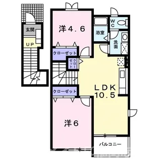 福岡県糟屋郡篠栗町大字田中【アパート】の間取り
