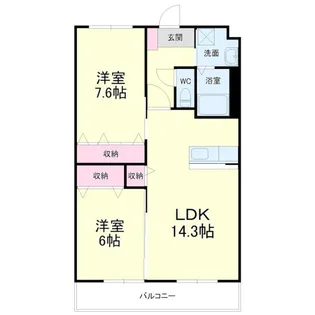 フォルトゥーナ【3階】の間取り