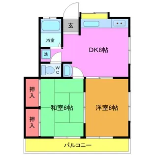 ベルーライト21【2階】の間取り