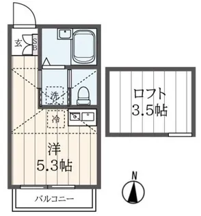 カーサボニータTM【2階】の間取り