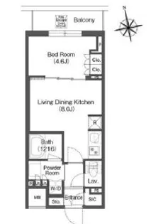 コンフォリア東上野【14階】の間取り