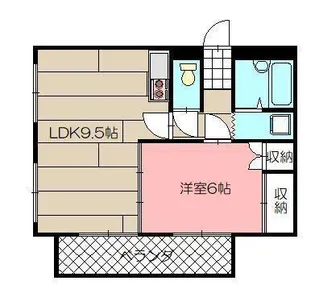 THE SQUARE・Orio Residence【5階】の間取り