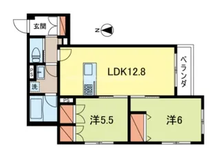 CREST I【1階】の間取り