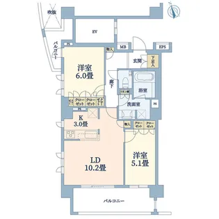 ルジェンテ吉祥寺【5階】の間取り