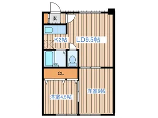 メゾンいさご【2階】の間取り