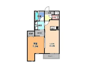 ブランクロスVII【2階】の間取り