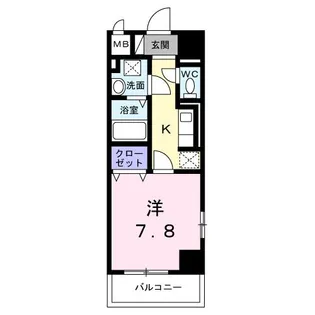 サンライズ 江平中町【6階】の間取り