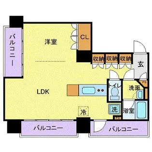 フロリスオーランティウム3【6階】の間取り