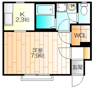 PLUM1【1階】の間取り