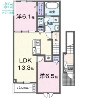 ベル フルリールリノア【2階】の間取り