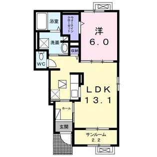 アルドーレ C【1階】の間取り