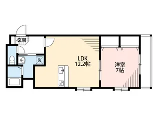 ベリーノ竹屋町【4階】の間取り