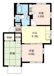 ロイヤルハイツB【1階】の間取り
