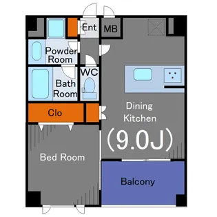 デュオ・スカーラ緑が丘【2階】の間取り
