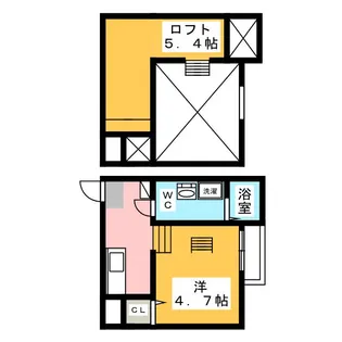 ラ・ロシェル【1階】の間取り
