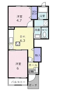 ビクトリア壱番館【1階】の間取り