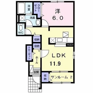 Le・Villa’s SKT【1階】の間取り