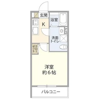 ベルメント本八幡【1階】の間取り