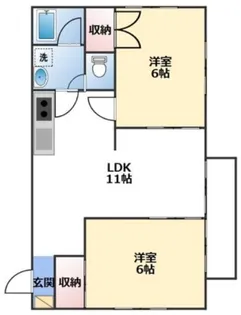 大山レジデンス【1階】の間取り