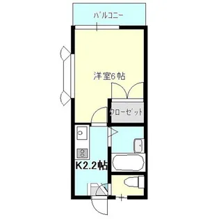 サンパレス西下台【1階】の間取り