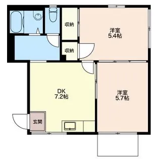 クレスト鷺沼【2階】の間取り