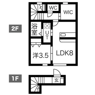 コヒナハウス【2階】の間取り