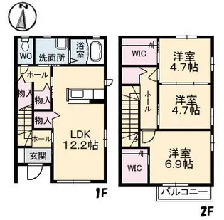Maison de Fleurs【1階】の間取り