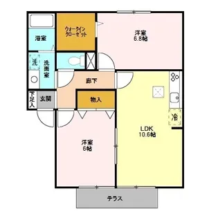 グランシャリオC【1階】の間取り
