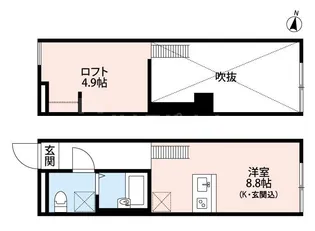 Belle Sweet 江戸川【1階】の間取り