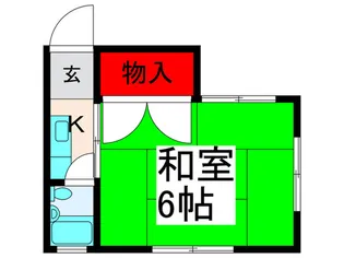 しらさぎコーポ【1階】の間取り