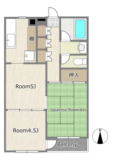 アーバン祖師谷【1階】の間取り
