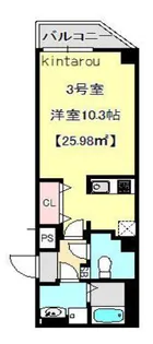 グランブルー森下【4階】の間取り