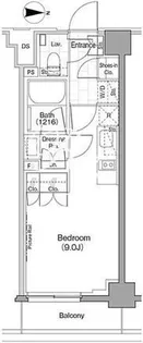 ザ・パークハビオ新宿【3階】の間取り