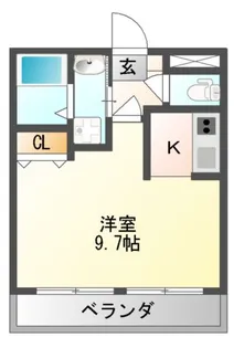 ステラウッド道明寺II【1階】の間取り