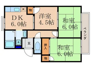 高砂ハイツの間取り