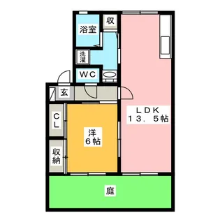 メルベーユ【1階】の間取り