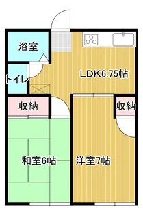 ナカマルハイツII【2階】の間取り