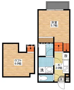 メゾンドアンジュ【1階】の間取り