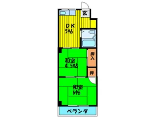 丸井ハイツ【2階】の間取り
