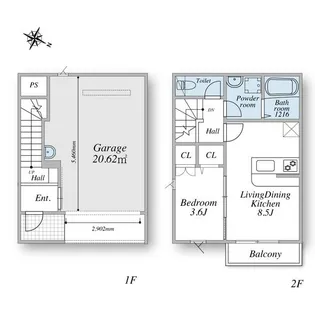 マツリデュオの間取り