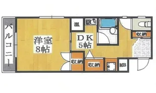 ピュア大久保【3階】の間取り