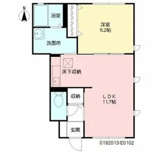 メゾン・ド・カメリア E棟【1階】の間取り